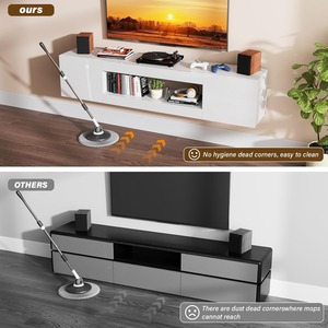 Mueble Flotante <span class=keywords><strong>para</strong></span> TV de 70 Pulgadas, Consola Multimedia de Pared <span class=keywords><strong>para</strong></span> TV de 60 y 65 Pulgadas, Mueble de Almacenamiento Moderno <span class=keywords><strong>para</strong></span> Sala de Estar, MOQ 100 Unidades - Product Image 4