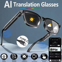 Gafas Inteligentes M08 con Cámara de 800W, Grabación de Video IP65, Traducción por IA, Lentes de Sol, Fotos, Llamadas de Audio BT, Deportes al Aire Libre