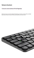Ensemble clavier et souris sans fil multimode Rapoo 9350S, ultra fin, 99 touches, 5,3 mm, 2400 DPI, batterie 240H, pour ordinateur de bureau, ordinateur portable