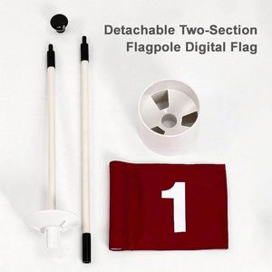 Drapeau de golf double face intérieur/extérieur, produit de qualité avec logo brodé, prix de gros usine - Product Image 4