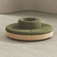 Tabouret en tissu pour salle de conférence EMA, design pliable, gain de place, facile à déplacer, tabouret en tissu pour zone de réception, pour usage au bureau