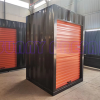 MINI 5*5 '5*10' Pieds PLAT PACK DÉMONTABLE Porte à Rouleaux Assemblage Abattre Self Storage Portable Unités de Stockage Conteneur