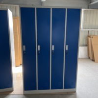 Casiers modernes à 3 portes en acier Casiers de salle de sport en métal pour la maison, le bureau et l'école Armoire de rangement pour vêtements
