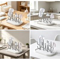 Égouttoir à biberons en forme de cactus, support portable pour biberons, support de rangement pour biberons pour accessoires de bébé