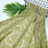 100% nylon tricoté Jacquard maille dentelle tissu personnalisé couleur unie 3D brodé cordon de luxe pour robes de luxe