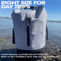 20L/30L/40L Sac étanche à la mode avec fermeture éclair sur le devant pour le kayak, la randonnée, le canotage et le camping