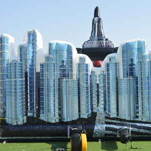 Château gonflable géant sur le thème de la bataille de héros, château de jeu pour les fêtes à thème, les événements pour enfants et les activités de plein air - Product Image 5