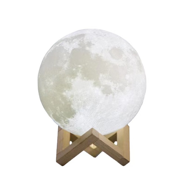 2021 Touch Remote 3 Colors 15cm 20cm 3D Printing Moon Lamp LED Light for Kids