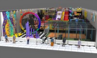 Parc de trampolines interactif tout-en-un pour intérieur, grand format, pour parents et enfants, équipement de parc d'attractions personnalisable, fabricant