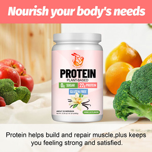 Poudre de protéines végétales la plus vendue avec vitamine D, renforce les muscles maigres et la force, et soutient la santé digestive - Product Image 2