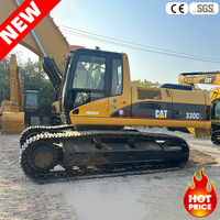 Excavatrices sur chenilles d'occasion Caterpillar 330Cl de 30 tonnes pour travaux de construction