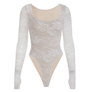 Body Teddy en Dentelle Solide Sophistiquée - Sexy, Respirant, Coupe Classique, Été, Imperméable, Idéal pour Superposer ou Porter Seul - Product Image 5