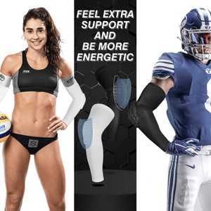 Manchons de coude en néoprène respirant, protège-bras, protection professionnelle, confort, fitness, musculation, unisexe, enfants, boucle et crochet - Product Image 3