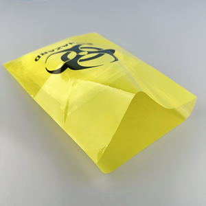 Autoclavable nhựa chất thải y tế túi màu vàng phẳng mở 10L đến <span class=keywords><strong>100L</strong></span> Biohazard túi màu đỏ - Product Image 2