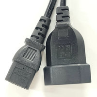 Câble d'alimentation Kema Keur VDE, 2 broches, 1 à 2, rallonge, séparateur, C14 vers IEC C13 et prise femelle EU 2 broches, câbles de rallonge