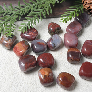 Pierre roulée en agate rouge sang [boho] en gros, très demandée, cristal, attirant la prospérité, pierre décorative, éclat de pierre sculptée - Product Image 6