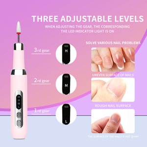 Wholesale 30000 RPM Brushed Motor USB Rechargeable <strong>Electric</strong> Korean <strong>Nail</strong> <strong>Drill</strong> <strong>CE</strong> Certified ABS Handle Portable Pen Shape Custom - Product Image 5