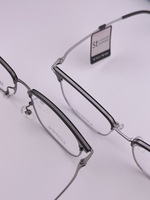 Gafas Vintage de alta calidad, nuevo modelo, monturas de gafas de titanio con almohadilla nasal blanca para personalización al por mayor