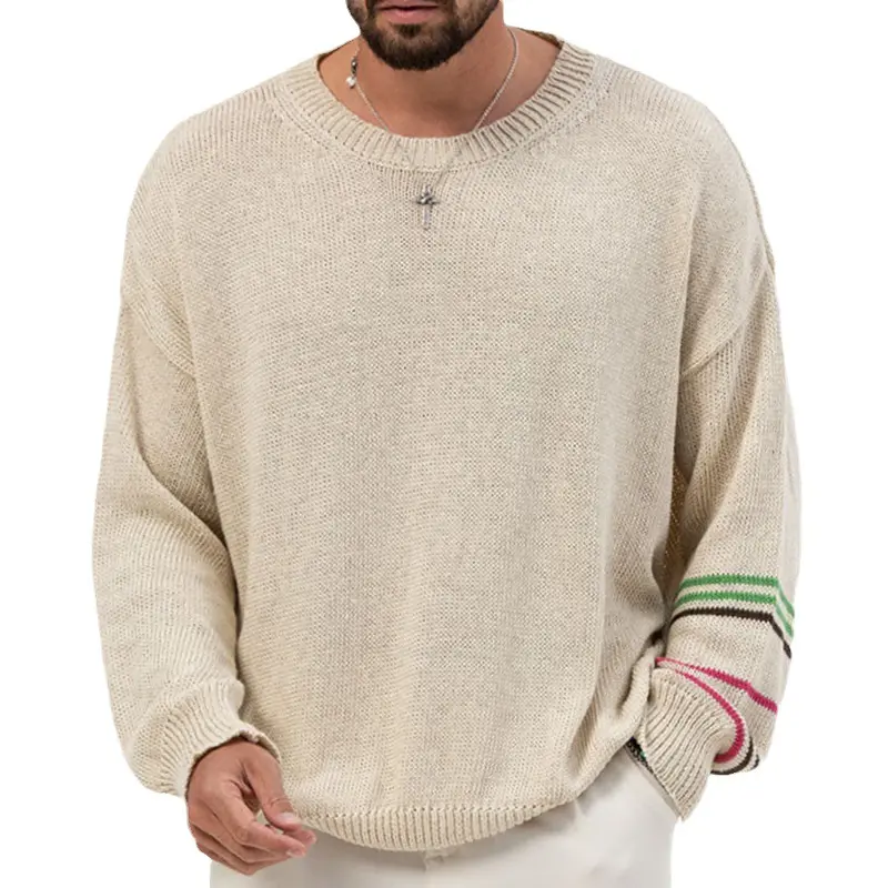 Biểu Tượng Tùy Chỉnh OEM & ODM Người Đàn Ông Sản Phẩm Của Mỏng Jumper Cho Nam Giới 100% Cotton Alpaca Người Đàn Ông Của Áo Len