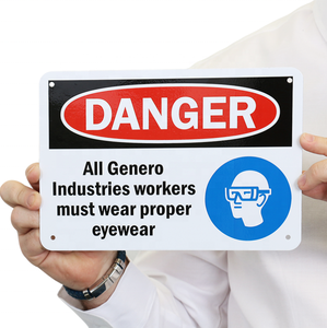 Personalizzare non toccare il pericolo aprire il segno del foro aperto aprire i segnali di sicurezza della trincea segno di pericolo personalizzato - Product Image 6