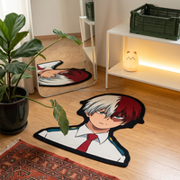 Tapis moderne à poils coupés de haute qualité, motif personnage MHA, style anime, pour chambre, salon et hôtel, en gros