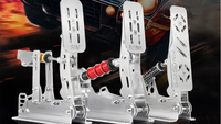 Pedales de Carreras SIMSONN para Euro Truck Simulator 2, Volante de Juego para PC, Acero Inoxidable, Celda de Carga Profesional de 200KG, USB PRO-P3