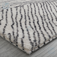 UOO Maßgefertigter Chinesischer Teppich-Hersteller Nordischer Schlichter Maschinell Bedruckter Waschbarer Großer Nylon-Teppich Tapete für Wohnzimmer