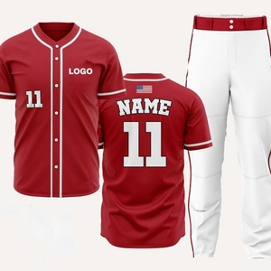 Conjuntos de Uniformes de Béisbol Americano Casuales para Jóvenes Adolescentes, Sublimados Personalizados - Product Image 1