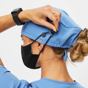 Cuffia Chirurgica Regolabile Personalizzata con Ampia Tasca Posteriore per Coda di Cavallo, Realizzata in Cotone per Ospedali, Cliniche e Laboratori - Product Image 2