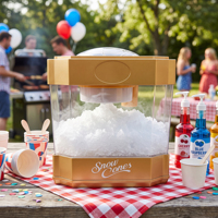 Machine à glace pilée 30W avec support de cônes et unité de comptoir sur table
