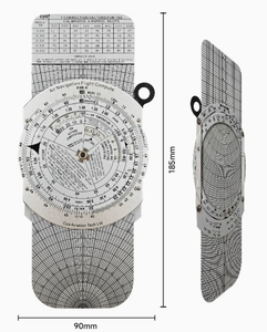 เครื่องบินจำลองการบิน DF E6B-S สำหรับนักบินมืออาชีพ ทำจากพลาสติก สำหรับฝึกนักบินเชิงพาณิชย์ พร้อมซองหนัง - Product Image 2