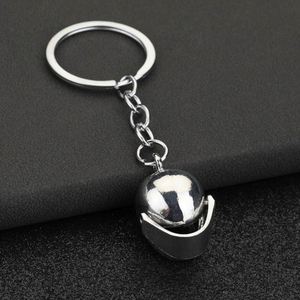Spot Wholesale Creative Gift 3D Personality Motorcycle Helmet Metal Keychain Car AD Waist Hanging <b>Key</b> <b>Ring</b> Chain Link Pendant - Product Image 4