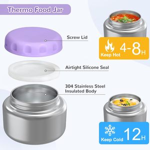 Boîte à lunch empilable personnalisée, très vendue, de qualité alimentaire, à 1 compartiment, pour nouveau-né, chauffable, sans BPA, anti-fuite, compatible micro-ondes et lave-vaisselle - Product Image 3
