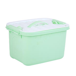 Récipient de stockage en plastique de haute qualité de 12L avec couvercle et poignée sécurisés, idéal pour l'organisation de la maison et la vente directe d'usine - Product Image 3