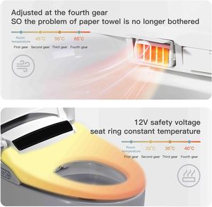 Kinh tế hiện đại chân tự động cảm biến tuôn ra sang trọng thông minh Nhà vệ sinh điều khiển từ xa tủ quần áo nước <span class=keywords><strong>WC</strong></span> một mảnh thông minh nhà vệ sinh - Product Image 3