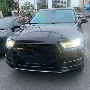 Grille de pare-chocs avant ABS pour Q7 2016-2018 Facelift <span class=keywords><strong>RSQ7</strong></span> Noir Nid d'abeille - Product Image 3