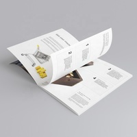 Promotion couleur catalogue impression bas prix société flyer brochure avec or feuille chaude timbre impression numérique