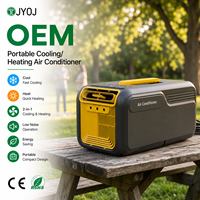 Climatiseur portable électrique personnalisé OEM à double usage 4800 BTU, refroidissement rapide, chaleur silencieuse 40 dB, IPX4, pour tente, camping, camping-car