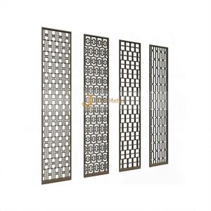 ANN6548 Modern Coated Stainless Steel Dividers Custom Designs 304 Multi-Functional Durable Printed <b>Screen</b> <b>Partition</b> - Product Image 3