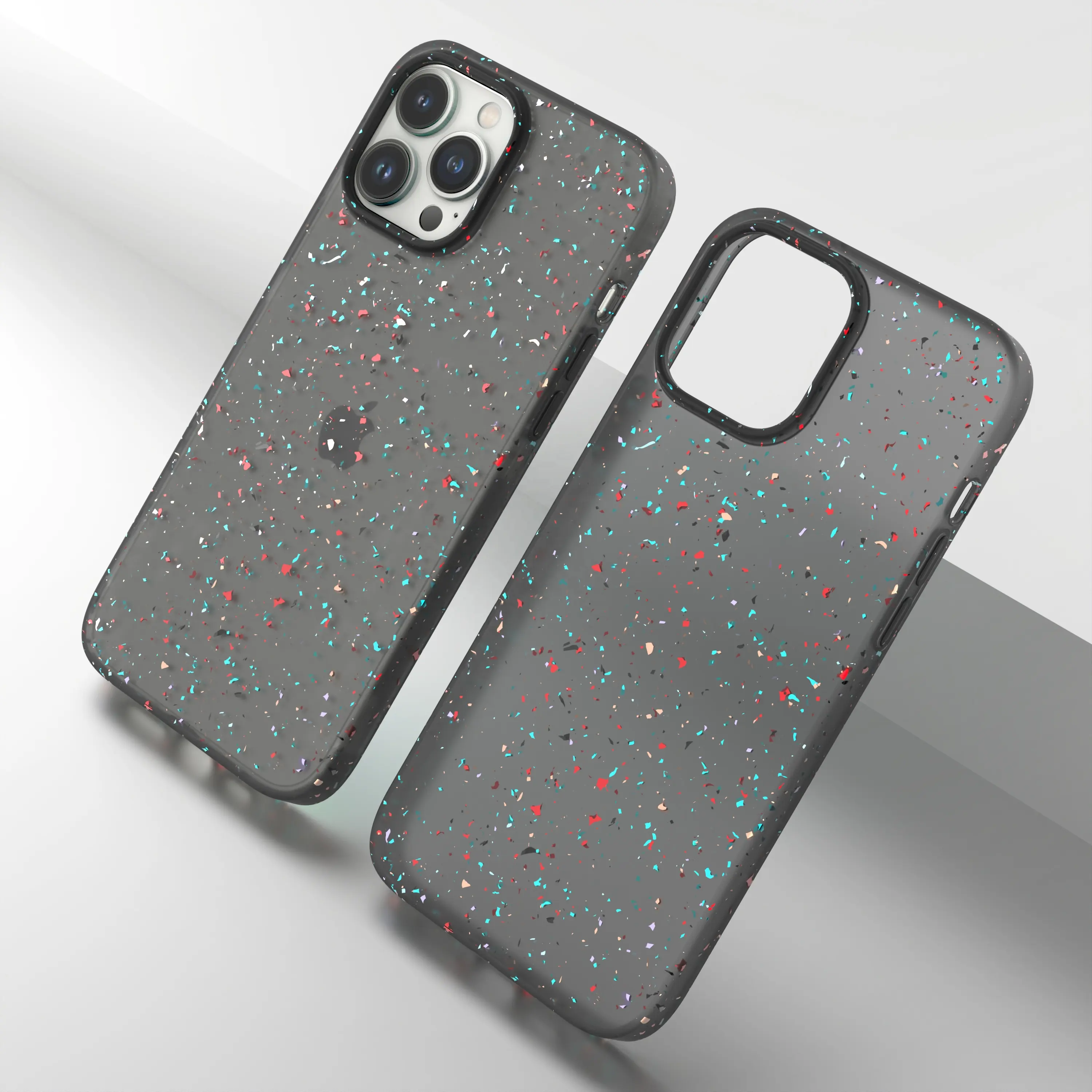 GRS Liquid Silicone Case for iPhone 14 Glitter Translucent Case Cover Recycled Mobile Phone Cover for iphone 13 Eco-friendly