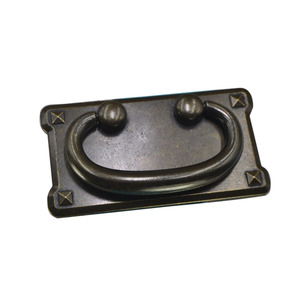 Furniture Handle Square Zinc Alloy Double Hole Drawer Cabinet <b>Door</b> Traditional Durable Hardware Accessory - Product Image 2