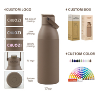 Botol Minum Termos Vakum Dinding Ganda Desain Baru Grosir, Bahan Stainless Steel untuk Air Panas dan Dingin dengan Logo Kustom