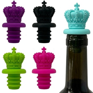 Customized Logo Cute <b>Silicone</b> Wine Bottle Stopper Food Grade <b>Silicone</b> Leak Proof Keep Fresh Suitable for All Standard Wine - Product Image 2