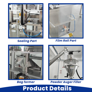 Automatische VFFS-Melkpoeder-Verpakkingsmachine 1kg voor melk-, kruiden-, koffie poeder – kussenzak-verpakkung, grote volume - Product Image 4