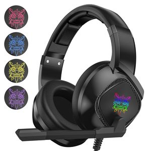 Auriculares para Juegos ONIKUMA K19 Negros para PS4, PC, Auriculares Estéreo con Bajos y Micrófono LED para Xbox One y Laptop - Product Image 1