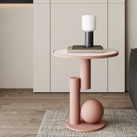 Table de chevet de luxe nordique - Table d'appoint moderne multifonctionnelle pour canapé/balcon/chambre, décoration compacte pour la maison