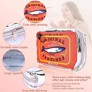 Bolsa de Maquillaje Personalizada con Logotipo, Bordada, Portátil, de Cuero PU, con Cierre, para Guardar Cosméticos - Product Image 3