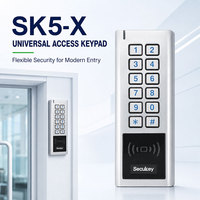 Secukey SK5 12~28V AC/DC IP66 Teclado de Control de Acceso RFID Multifrecuencia EM/HID/IC Resistente al Agua con Lector Wiegand