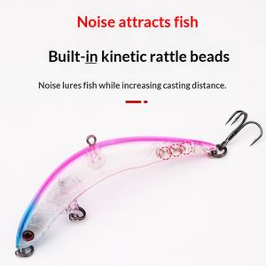 เหยื่อปลอมรูปทรงโค้งลอยน้ำ สำหรับ<span class=keywords><strong>ปลา</strong></span>ตัวตาย น้ำหนัก 4 กรัม 7.5 กรัม ระบบผิวน้ำ พร้อมตะขอเบ็ด สำหรับน้ำตื้น ขายส่ง - Product Image 4