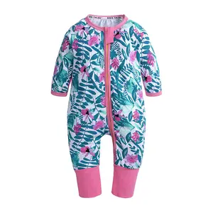 Wholesale Little Girls holiday clothes Toddlers Pink Green printed knitted costume baby Pants Rompers